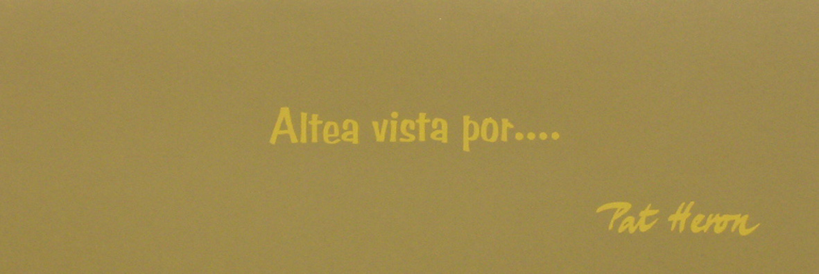 Javier Cebrián - Altea vista por... - 19 x 55,5 cm. - 2002