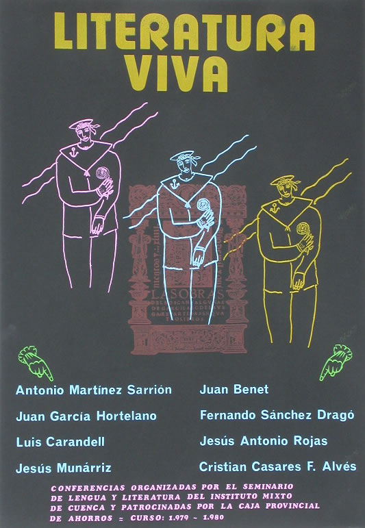 Javier Cebrián - Literatura viva - 50 x 35 cm. - 1980