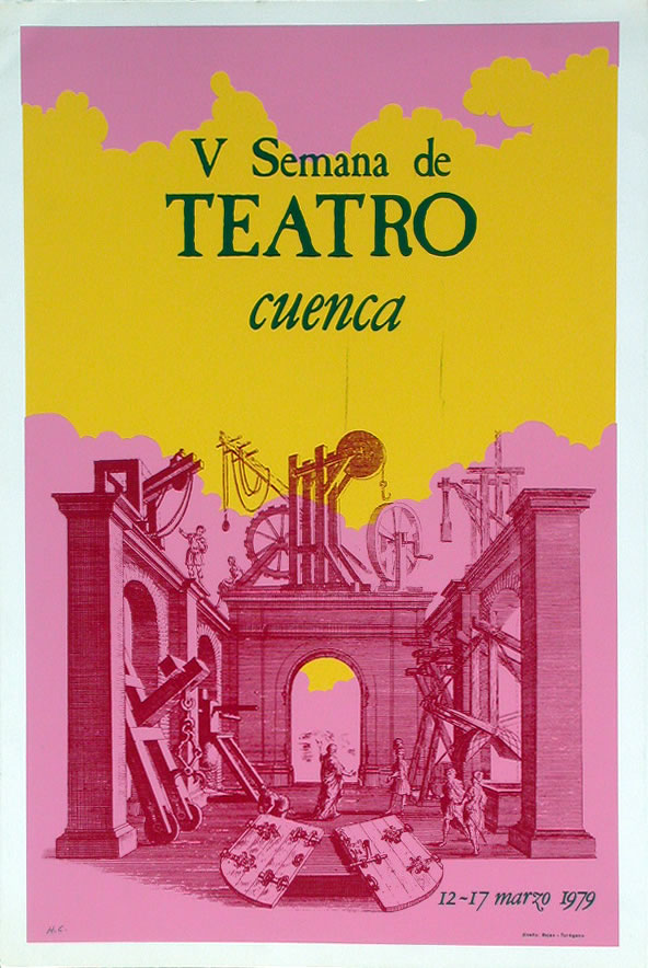 Javier Cebrián -  V Semana de Teatro - 75 x 50 cm. - 1979