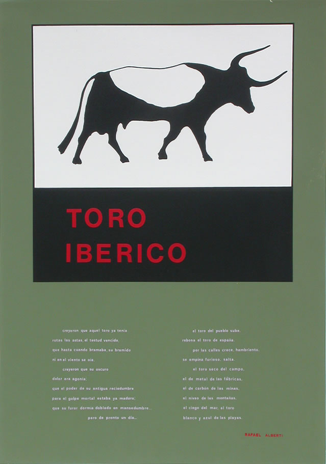 Javier Cebrián - Toro Ibérico - 68 x 48,5 cm. - 1976