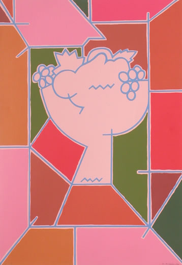 Javier Cebrián - Bodegón Rosa - 62´5 x 43 cm. - 1994